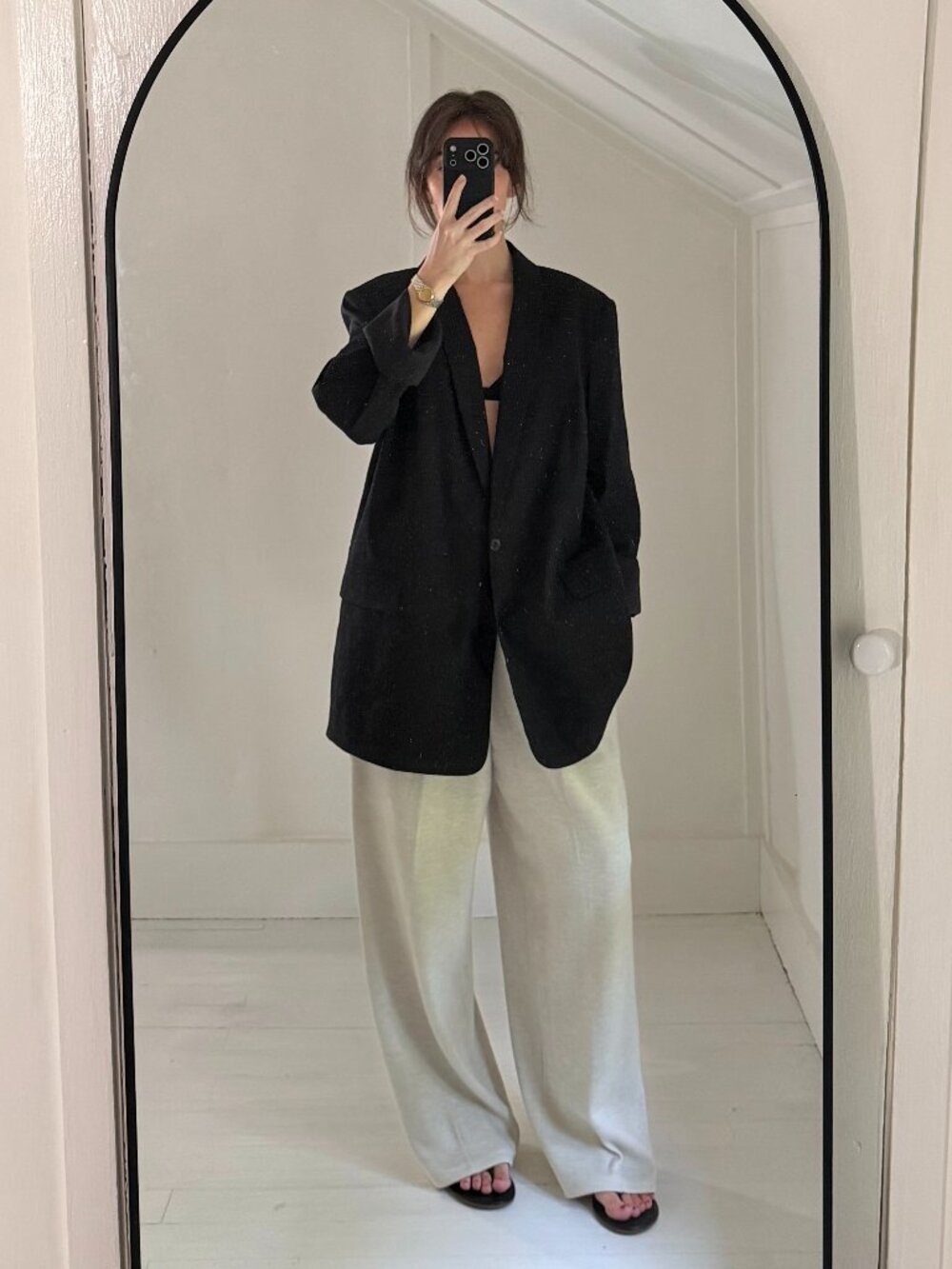 Theory Rolled Sleeve Shawl Collar Blazer in Black Good Linen Size 16 Retail $475